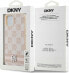 DKNY DKNY DKHCP14SPCPTSSP iPhone 14 / 15 / 13 6.1" różowy/pink hardcase Leather Checkered Mono Pattern & Printed Stripes