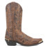 Laredo Jameson Embroidered Snip Toe Cowboy Mens Brown Casual Boots 68549