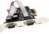 Фото #1 товара Kontroler InLine PCI x1 - 2x Port szeregowy RS-232 DB9 (76619C)