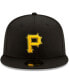 Фото #2 товара Men's Black Pittsburgh Pirates Alternate 2 Authentic Collection On-Field 59FIFTY Fitted Hat