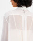 Фото #1 товара Women's Elodina Semi-Sheer Camisole-Lined Shirt