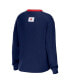 Фото #4 товара Women's Navy Boston Red Sox Waffle Henley Long Sleeve T-shirt