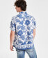 Фото #2 товара Men's Island Tropical Botanical-Print Button-Down Linen Shirt