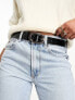 ASOS DESIGN croc double circle waist and hip belt