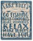 Фото #1 товара Lake Rules Gallery-Wrapped Canvas Wall Art - 16" x 20"