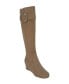 ფოტო #1 პროდუქტის Women's Genia Memory Foam Stretch Wide Calf Knee High Wedge Boots