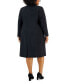 ფოტო #3 პროდუქტის Plus Size Topper Jacket & Sheath Dress Suit