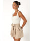 ფოტო #4 პროდუქტის Women's Maya High Waisted Paperbag Shorts