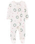 Baby Christmas Zip-Up PurelySoft Sleep & Play Pajamas NB