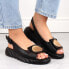 Фото #3 товара Comfortable leather sandals on the Artiker W HBH74A platform, black