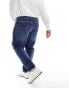 Фото #4 товара Tommy Jeans Big & Tall Ryan regular straight leg jeans in dark wash