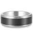 ფოტო #1 პროდუქტის Men's Black Ceramic Band in Tantalum