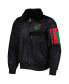 ფოტო #3 პროდუქტის Men's x Ty Mopkins Black New York Rangers Black History Month Varsity Full-Zip Jacket