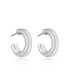 Фото #2 товара Small Thick Classic Hoop Earrings