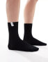 Фото #1 товара & Other Stories rib socks with logo tag in black