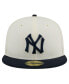 Фото #4 товара Men's White New York Yankees Cooperstown Collection Chrome 59Fifty Fitted Hat