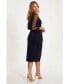 ფოტო #2 პროდუქტის Women's Scuba Sweetheart Bodycon Midi Dress