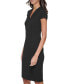 Фото #3 товара Women's V-Neck Cap Sleeve Sheath Dress