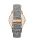 ფოტო #3 პროდუქტის Men Davies Leather Watch - Rose Gold/Gray, 44mm