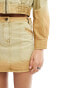 Фото #5 товара Mango washed co-ord mini skirt in brown