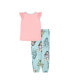 ფოტო #2 პროდუქტის Big Girls Short Set Pajamas, 2-Piece