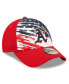 Men's Red Oakland Athletics 2022 4th of July 9FORTY Snapback Adjustable Hat