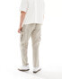 Фото #5 товара New Look linen blend cargo trousers in stone