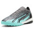 Фото #2 товара Puma Ultra Match Rush Turf Training Soccer Cleats Mens Blue, Grey Sneakers Athle