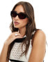 Фото #1 товара Stradivarius square sunglasses in black