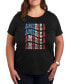 ფოტო #1 პროდუქტის Trendy Plus Size America Graphic T-shirt