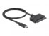 Фото #1 товара Delock 63803 - USB C - 22-pin SATA - 0.5 m - Black