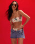 Фото #4 товара ASOS DESIGN bandeau bikini top in postcard print