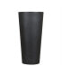 Cosmopolitan Tall Round Plastic Planter Black 32”