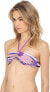 Roberto Cavalli 240225 Womens Reversible Halter Top Swimwear Orchid Size X-Small