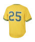 Фото #2 товара Men's Mark McGwire Gold Oakland Athletics Cooperstown Collection Mesh Batting Practice Jersey