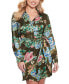 ფოტო #1 პროდუქტის Women's Alya Printed Tie-Waist Long-Sleeve Dress