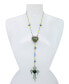 Faux Stone Cross Y Necklace