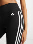 Фото #5 товара adidas Training Train Essentials 3 stripe leggings in black