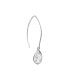 ფოტო #2 პროდუქტის Crystal Wire Drop Earrings (24/25 ct. t.w.) in Fine Silver Plated Brass or 14K Gold Over Fine Silver Plated Brass