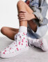 Фото #2 товара ASOS DESIGN Daz canvas high top trainers in cherry print