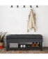 Фото #6 товара Cosmopolitan Storage Ottoman Bench with Open Bottom