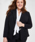 Фото #9 товара Plus Size Two-Button Blazer