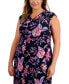 Фото #4 товара Plus Size Printed Cowlneck Midi Dress
