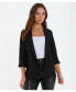 Women's Scuba Crepe Blazer With Gold Buttons