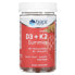 Фото #1 товара Витамин K2 Trace Minerals ®, жевательные мишеньки с витамином D3, клубника, 60 мишенек