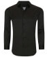 Фото #1 товара Men's Solid Slim Fit Wrinkle Free Stretch Long Sleeve Button Down Shirt