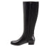 Trotters Misty T2165-001 Womens Black Narrow Leather Zipper Knee High Boots