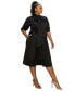 Фото #2 товара Plus Size Carina Donna Flare Dress w/ Pockets