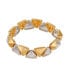 Two-Tone Chunky Stretch Bracelet