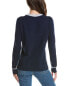 Фото #2 товара Forte Cashmere Pop Trim Cashmere-Blend Sweatshirt Women's